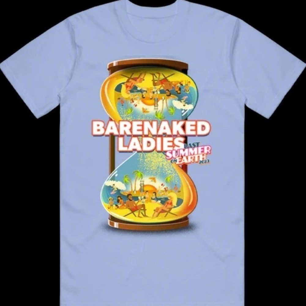 NEW Barenaked Ladies 2023 Last Summer on Earth LSOE Blue Tour‎ Tee Large